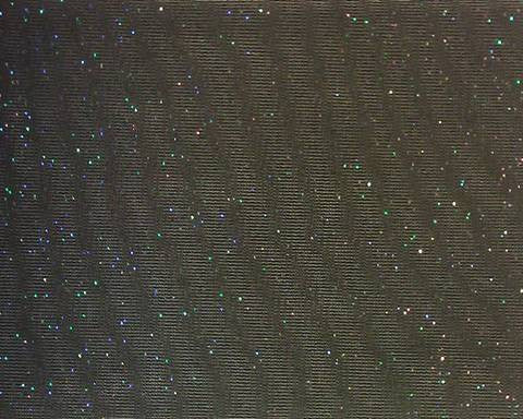 Tricot Solid Black With Glitter Nylon Fabric - Black, Glitter, 58/60" Width (1 Yard)