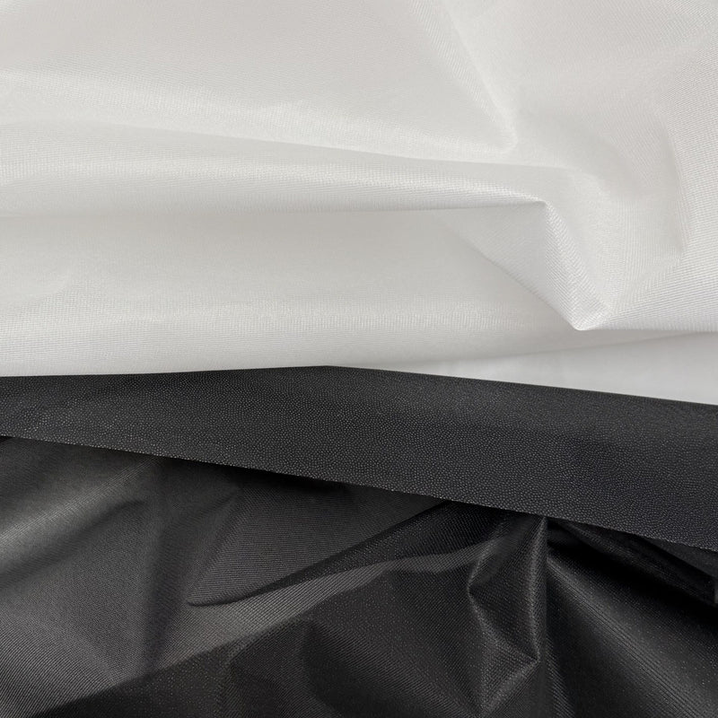 Tricot Fusible Interfacing Polyester Fabric - Black, White, 60" Width