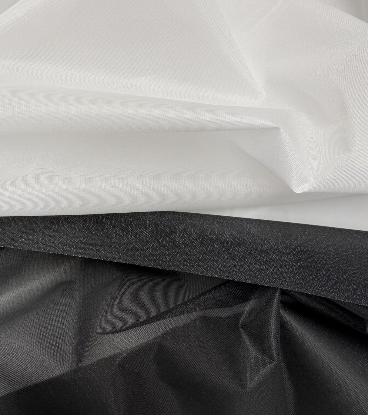 Tricot Fusible Interfacing Polyester Fabric - Black, White, 60" Width