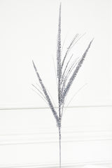 34" Glitter/Mica Triple Spike Grass Spray - Silver