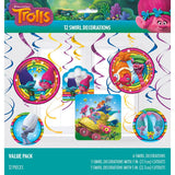 Trolls Hanging Swirl Decorations