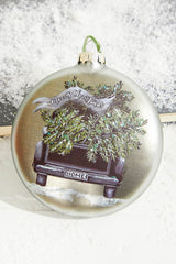 4.5" Truck with Tree Christmas Ornament