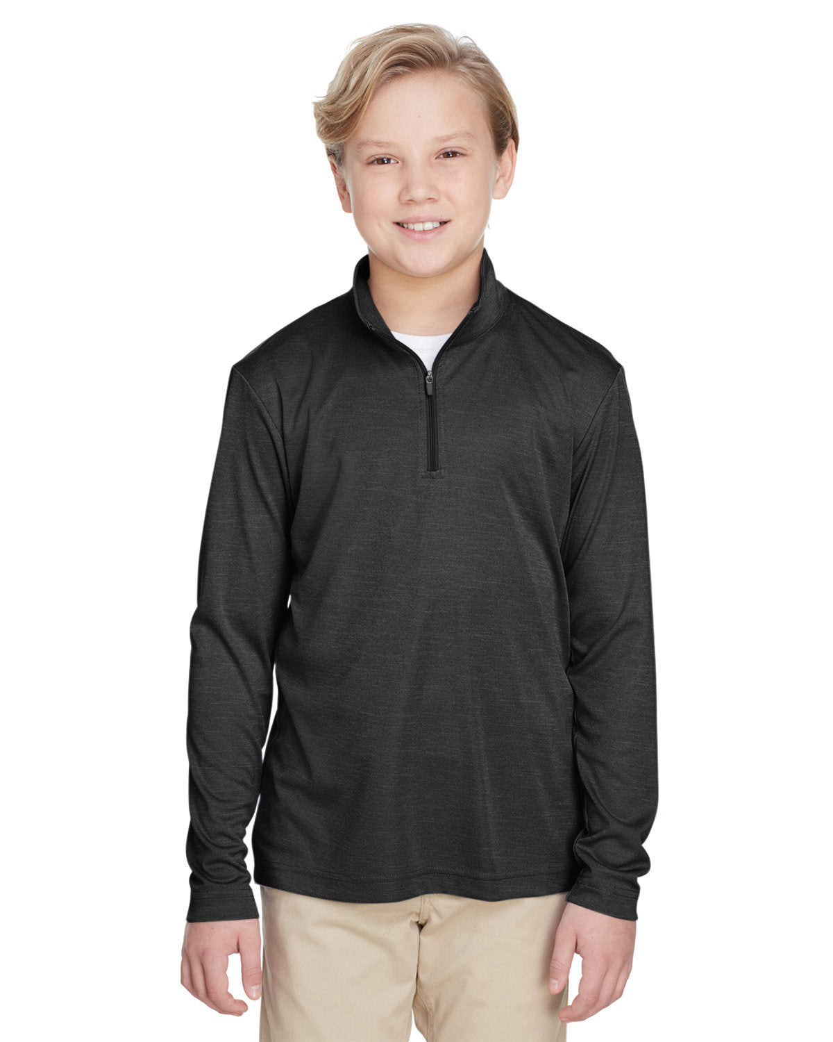 Youth Zone Sonic Heather Performance Quarter-Zip