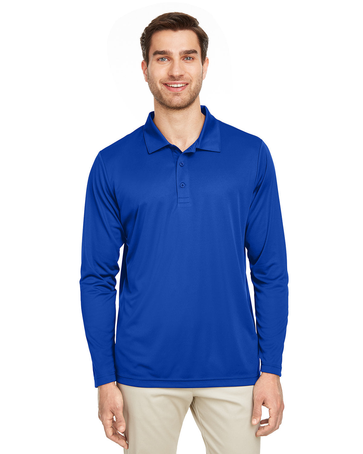 Men's Zone Performance Long Sleeve Polo