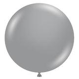 Latex Balloons 17 Inch TUFTEX Metallic Silver