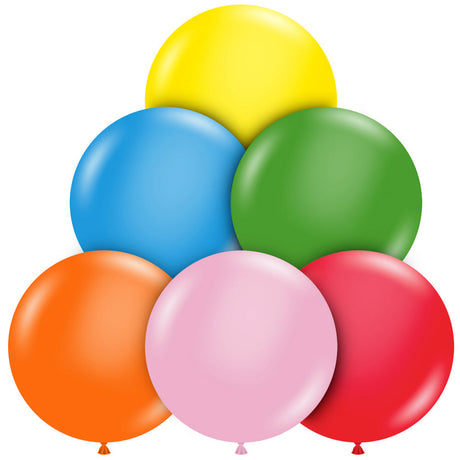 Latex Balloons 17 Inch TUFTEX Standard Assortment