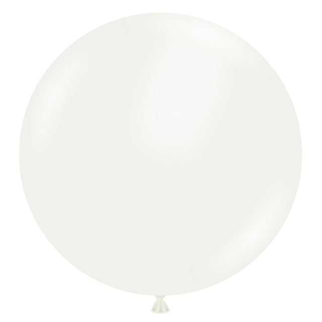 24 Inch White Latex Balloons