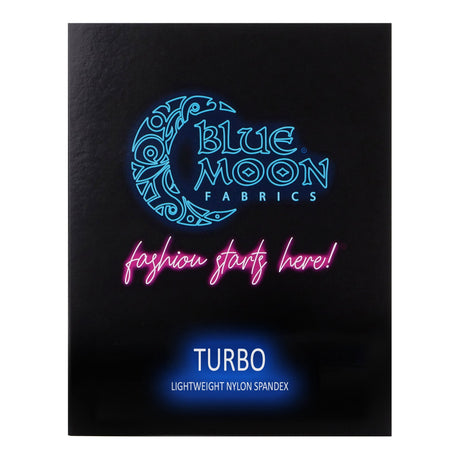 Turbo Lightweight Nylon Spandex Fabric - 51 Color Swatches, 4-Way Stretch (1 Card)