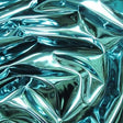 Turquoise Mirror Reflective Vinyl Fabric,