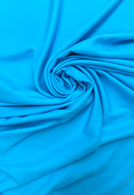 Gabardine Turquoise Polyester Gabardine Fabric - Turquoise, 59/60" Width (1 Yard)