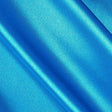 Turquoise Satin Charmeuse Fabric - Turquoise Solid, 60" Width