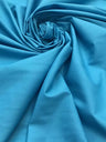 Polycotton Broadcloth Cotton Blend Fabric - Aqua, Broadcloth, 60" Wide (1 Yard)