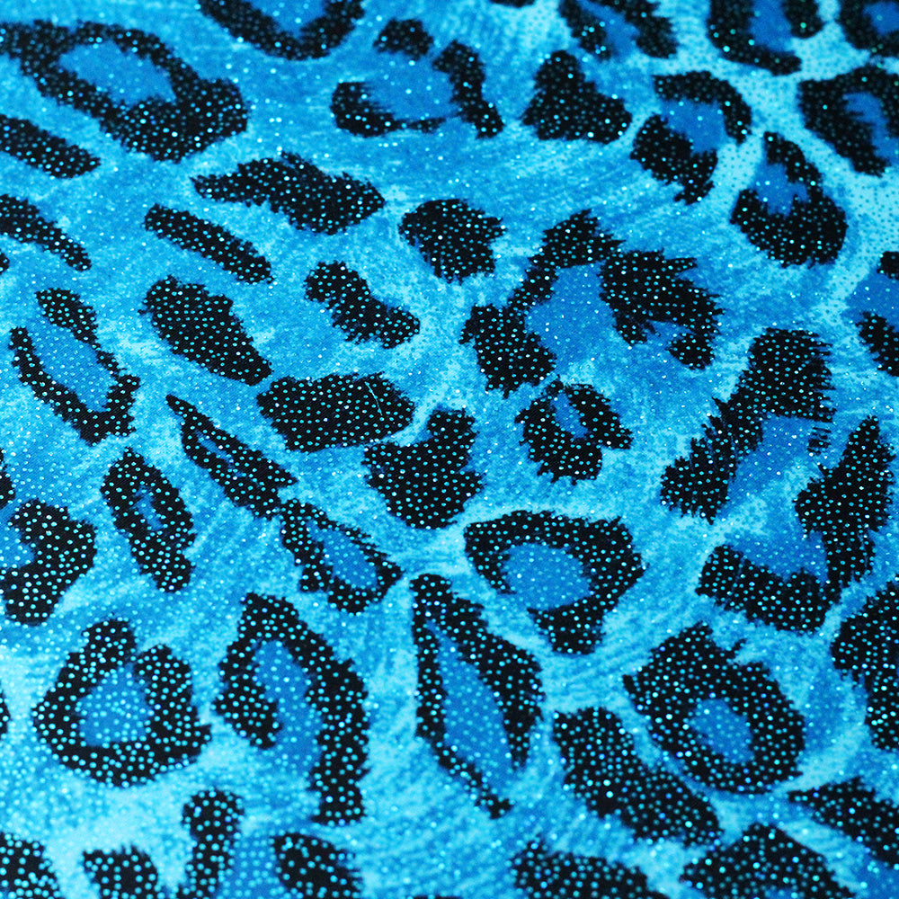 Leopard Animal Polyester Spandex Fabric - Multiple Colors, Leopard Print, 60" Width (1 Yard)