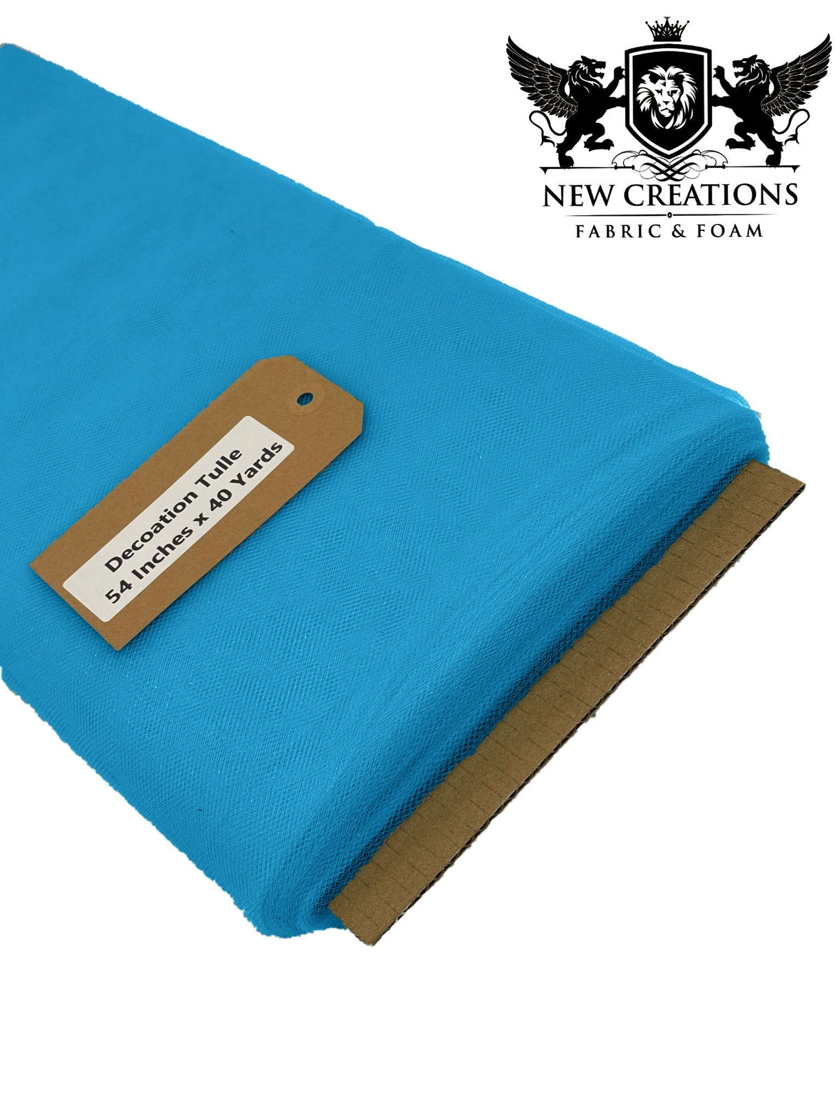 Turquoise Tutu Tulle Fabric - Turquoise Sheer Netting, 54" Width (5 Yards)