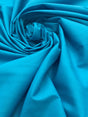 Turquoise Poly Cotton Fabric - Turquoise, Broadcloth, 59/60" Width (1 Yard)