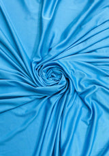 Stretch Lining Polyester Fabric - Turquoise, Matte Soft, 60" Wide (1 Yard)