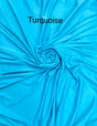 Stretch Lining Polyester Fabric - Turquoise, Matte Soft, 60" Wide (1 Yard)