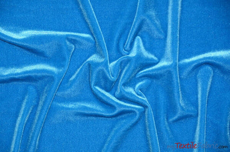 Stretch Velvet Spandex Fabric - Solid, 58" Width (1 Yard)