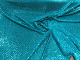 Confetti Sequin Knit Dot Polyester Fabric - Shiny Sheer Metallic Confetti Dot, 43/44" Width (1 Yard)