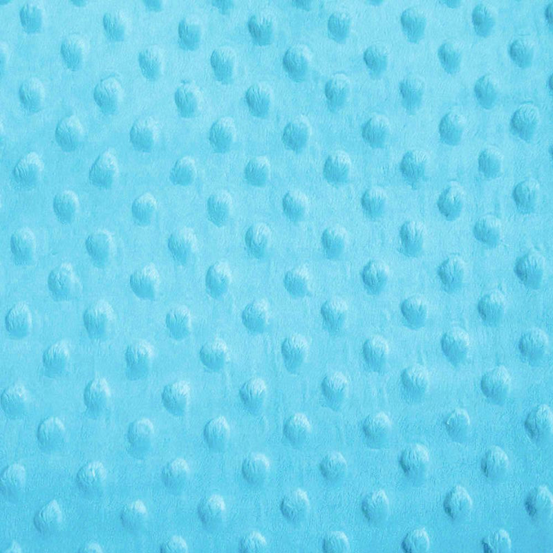 Turquoise Minky Dimple Dot Fabric