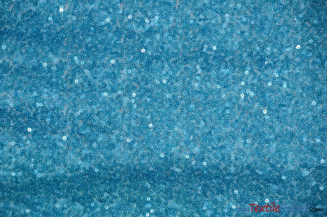 Glitz Mesh Sequins Polyester Fabric - 3Mm Glitter Sequins, 52" Width, Multiple Colors (1 Yard)
