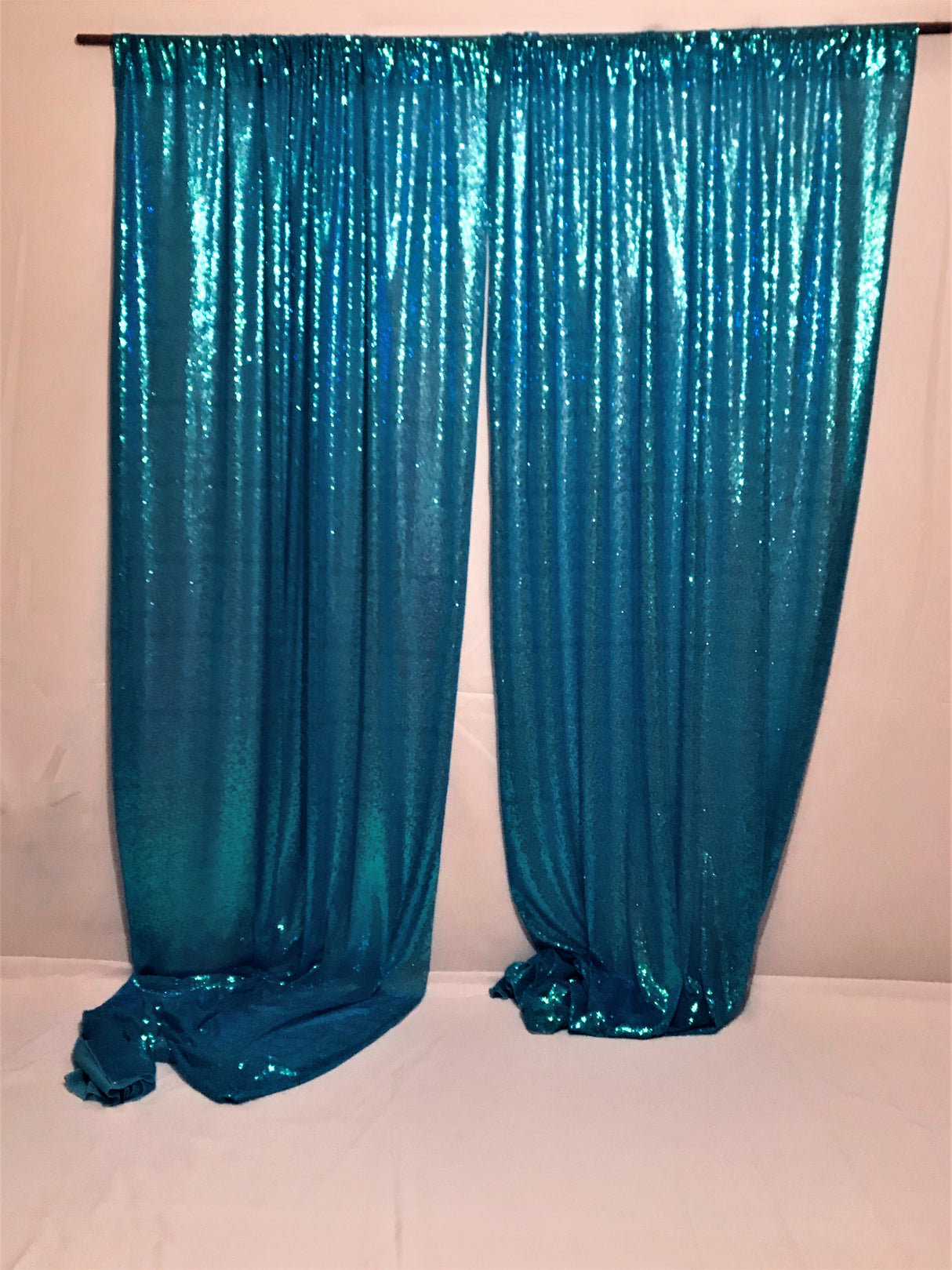 Sequins Backdrop Polyester Fabric - Sequins, Multiple Colors, 4 Feet X 8 Feet (2 Panels)
