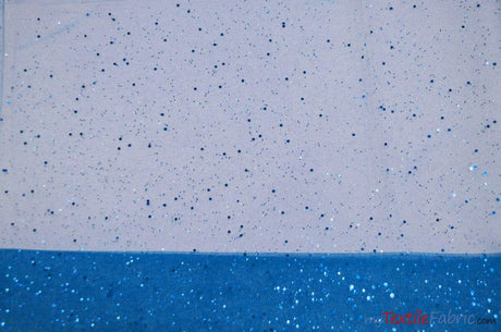 Tulle Glitter With Sequins Polyester Fabric - Glitter Embellished Sheer Tulle, Multiple Colors, 58/60" Width (1 Yard)