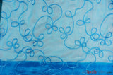 Fantasia Sheer Organza Embroidery Fabric - Embroidered Floral Sheer, 54" Width, Multiple Colors (1 Yard)