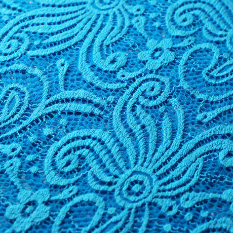 Cyclone Stretch Lace Nylon Spandex Fabric - Multiple Colors, Floral Lace, 58/60" Width (1 Yard)