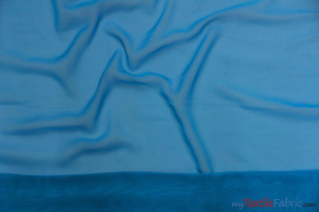 Polyester Chiffon Fabric - Super Soft, Flowy, Sheer, 58/60" Width, 100% Polyester (By The Continuous Yards & Bolts)