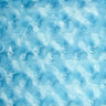 1 Yard Turquoise Minky Rosebud Fabric 58/60" Width Rose Swirl Embossed