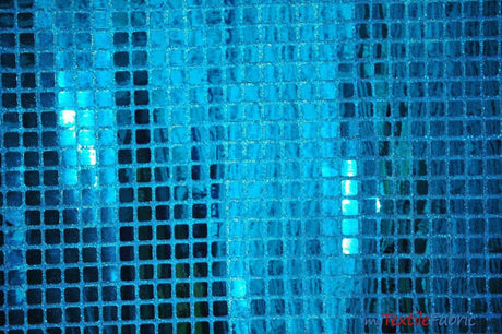 Quad Sequins Polyester Fabric - Square Sequins, Multiple Colors, 45" Wide (1 Yard)