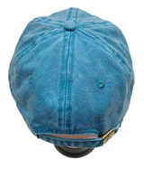 Mega Cap Cotton Twill Cap - Turquoise, Low Profile, Unstructured, Six Panel (1 Cap)