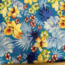 Hawaiian Floral Mix Poly Cotton Fabric - Tropical Floral, Multicolor, 58/60" Width (1 Yard)