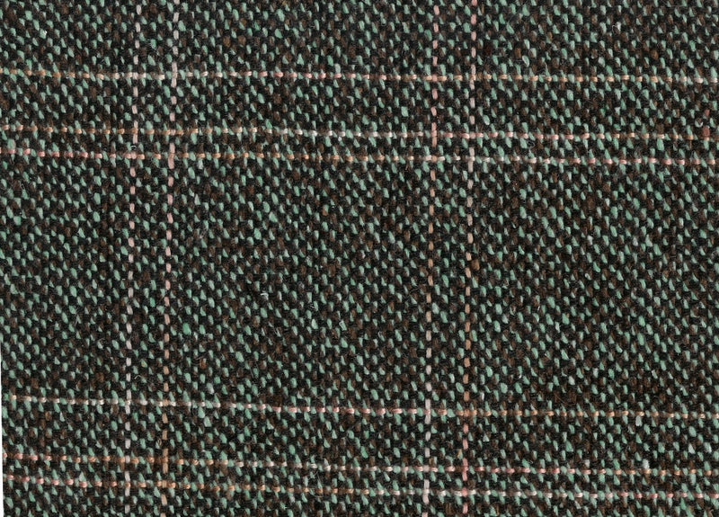 Tweed Bolivia Brown/Light Blue Wool Acrylic Polyester Rayon Fabric - Brown/Light Blue Tweed, 57/58" Width (1 Yard)
