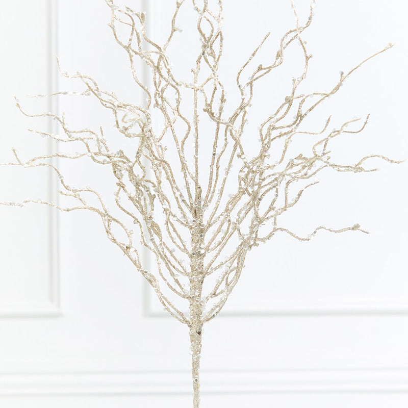 34" Snow Glitter Twig Branch