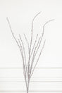 40" Silver Glitter Twig Branch