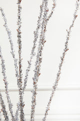 Silver Glitter Twig Branch 40 Inch Sparkling Event Decor