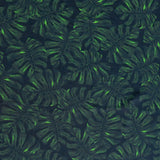 Swim Knit Nylon Spandex Twilight Monstera Print
