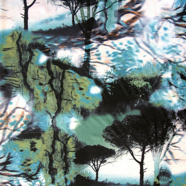 Swim Knit Nylon Spandex Twilight Abstract Tree Print
