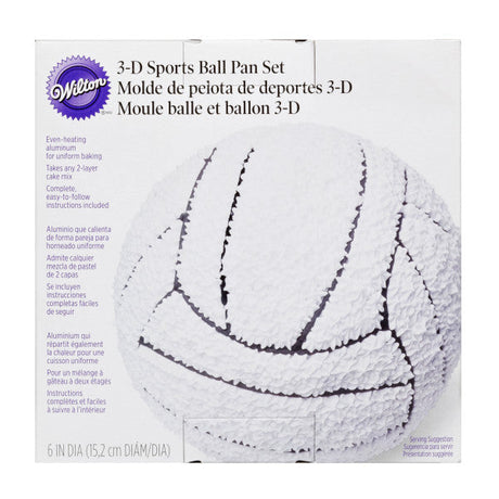 Wilton Ball 3D Cake Pan - Basketball, Baseball, Soccer