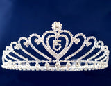 Silver Crystal Mis Quince Quinceañera Rhinestone Tiara
