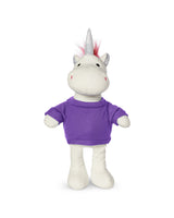 8.5" Plush Unicorn With T-Shirt