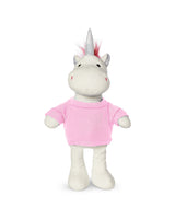 8.5" Plush Unicorn With T-Shirt