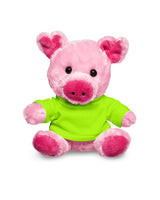 7" Plush Pig With T-Shirt