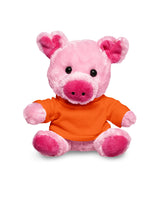 7" Plush Pig With T-Shirt