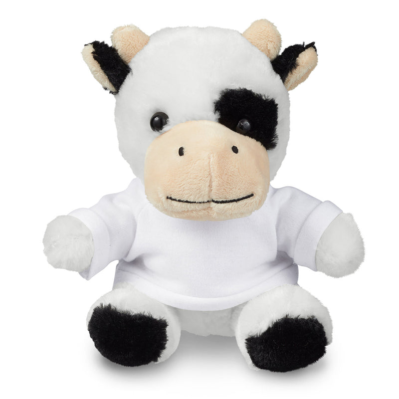7" Plush Cow With T-Shirt