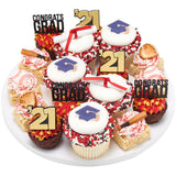 Graduation Icon and cap Assortment Cupcake Cake Pics - set of 144