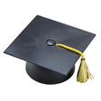 Graduation Large Black Grad Cap with Tassels Layon Cake - 12 per order