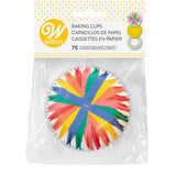Wilton Rainbow, Striped and Yellow Standard Baking Cups, 75-Count